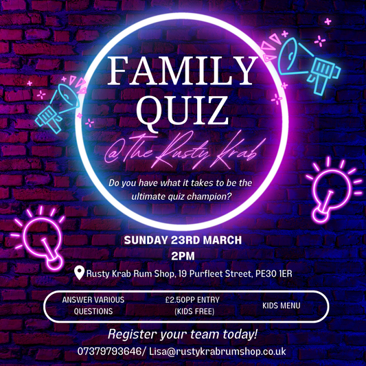 Family Quiz Afternoon Sunday 23rd March