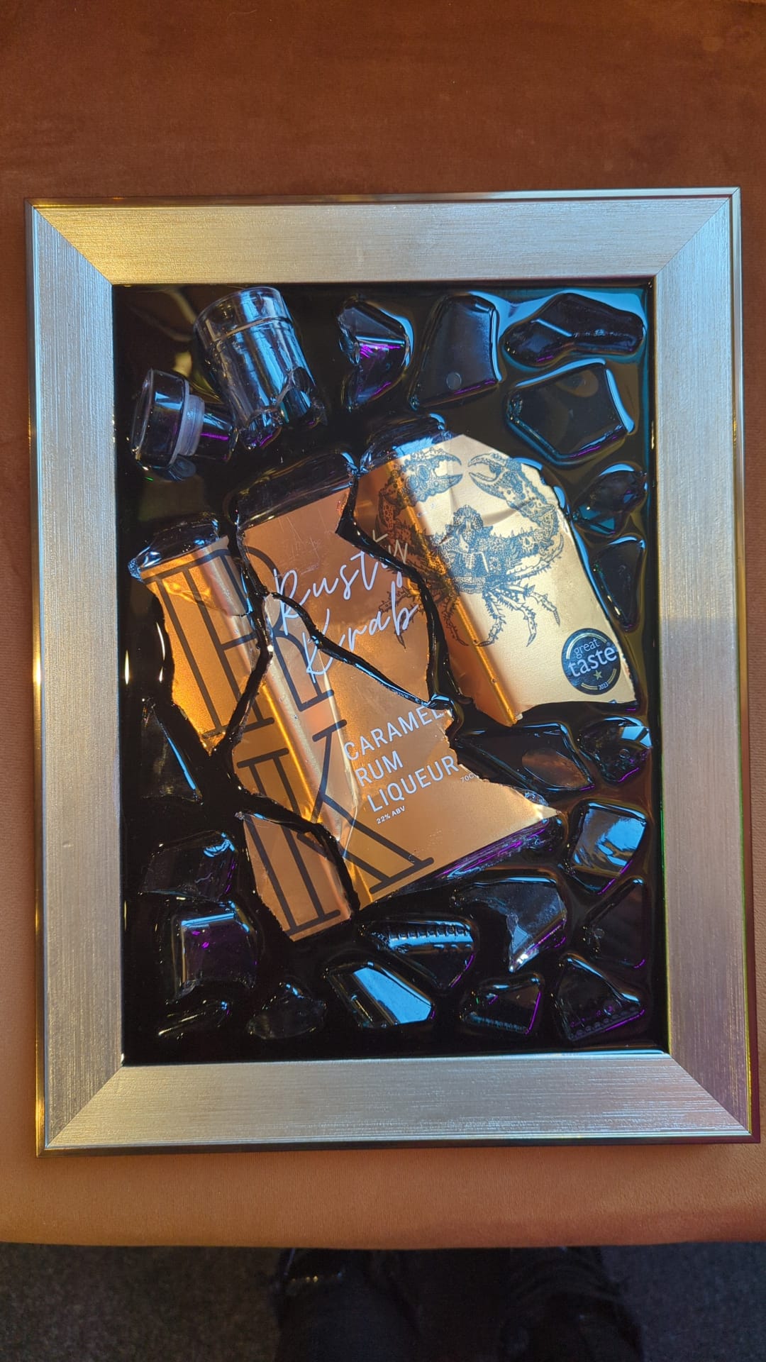 Smashed Caramel bottle picture - Gold frame