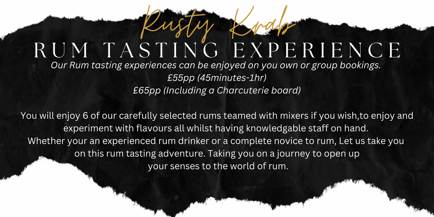 Rum Taster Experience - 16 March 2pm til 4pm