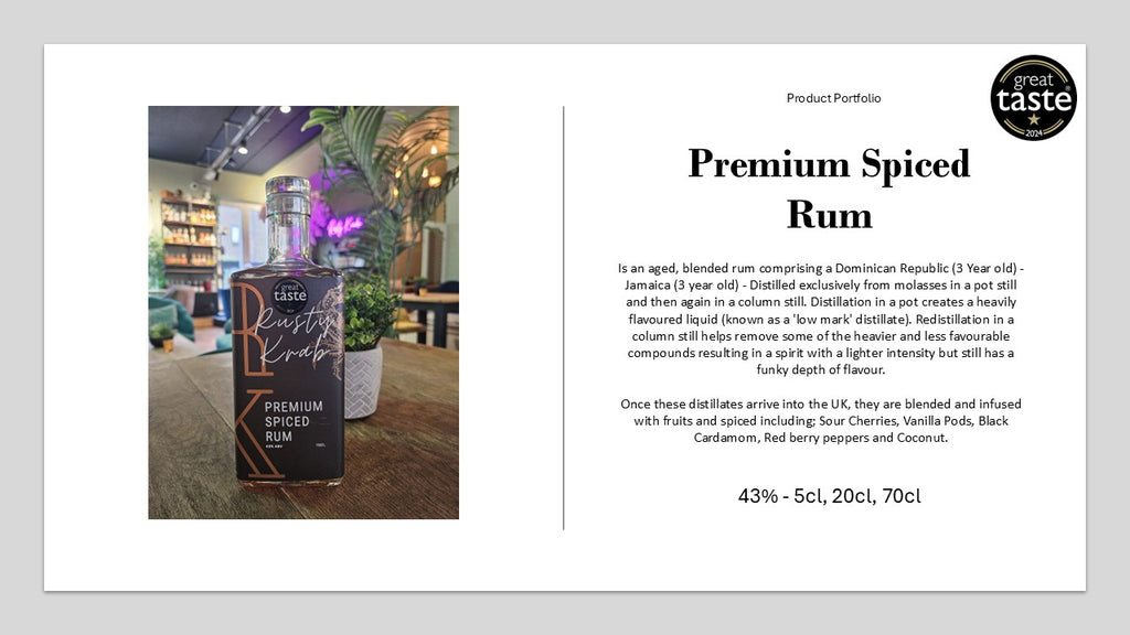 Rusty Krab Premium Spiced Rum 43% - 70cl Refill Pouch