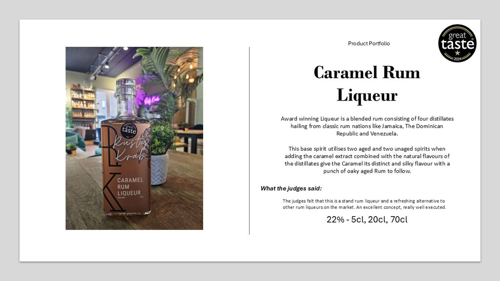 Rusty Krab Caramel Rum Liqueur 22% - 70cl Refil Pouch
